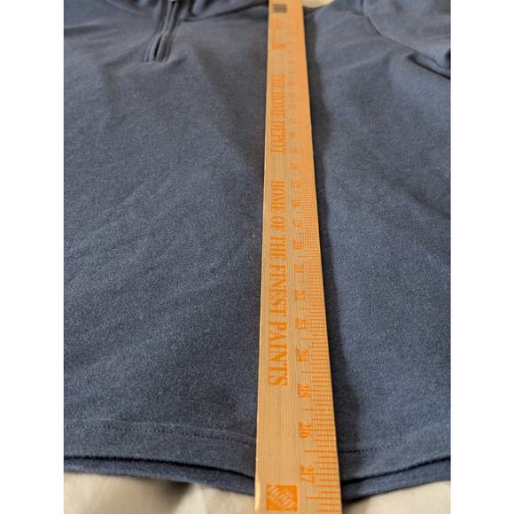 Fair Harbor Larchmont Seawool Quarter-Zip Pullover Blue XL - Picture 8 of 9